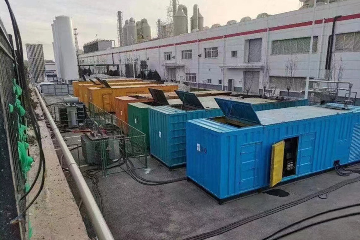 伊宁市发电机租赁施工现场